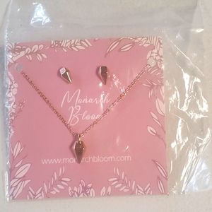 Monarch Bloom Necklace & Earrings
